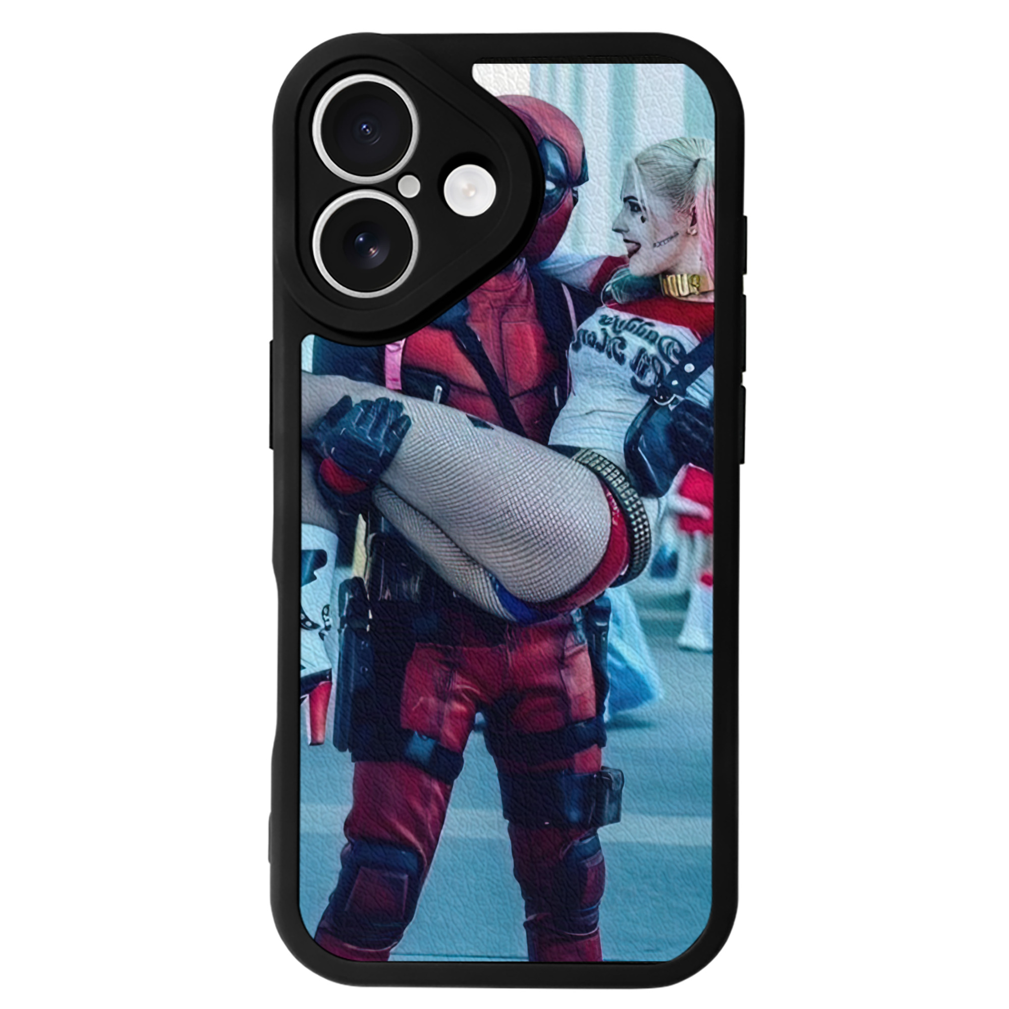 （画像用） Deadpool デッドプール 【iPhone 16シリーズ対応】シリコンスマホケース（レザー調） 材質：シリコン